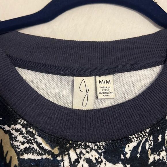 Joie Caleigh Cropped Floral Print Sweatshirt - Size Medium D35 - Picture 6 of 8